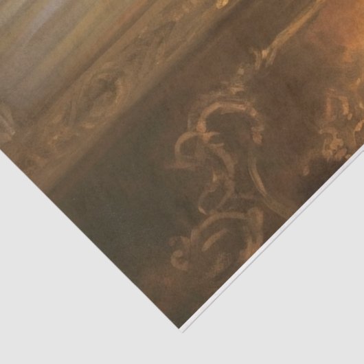 Gouden kerstboom tissuepapier (Detail)