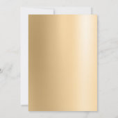 Gouden Kerstboom Winter Bedrijfsvakantie Kaart (Achterkant)