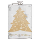Gouden Kerstboomfles Heupfles (Voorkant)