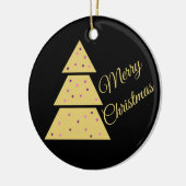 Gouden Kerstboomornament Keramisch Ornament (Links)