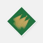 Gouden Kerstboom's Servet (Hoek)