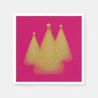 Gouden Kerstboom's Servet