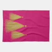 Gouden Kerstboom's Theedoek (Horizontaal)