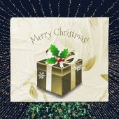 Gouden Kerstcadeau Fleece Deken