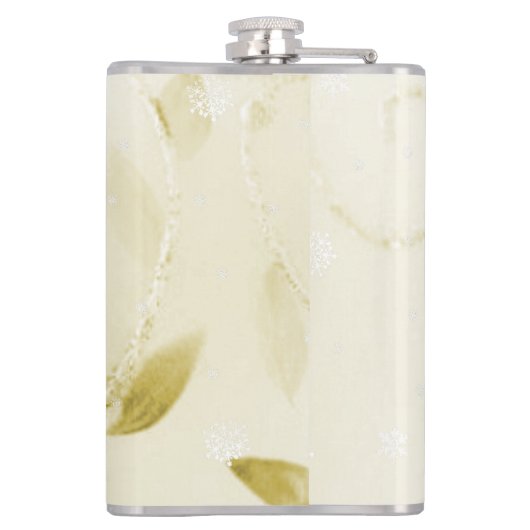 Gouden Kerstcadeau Fles Heupfles (Achterkant)