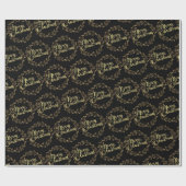 Gouden kerstcadeauverpakkings papier (Vlak)