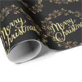 Gouden kerstcadeauverpakkings papier (Rol Hoek)