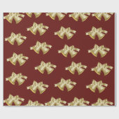 gouden kerstcellen cadeaupapier (Vlak)