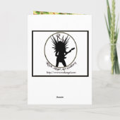 gouden kerstcellen feestdagen kaart (Achterkant)