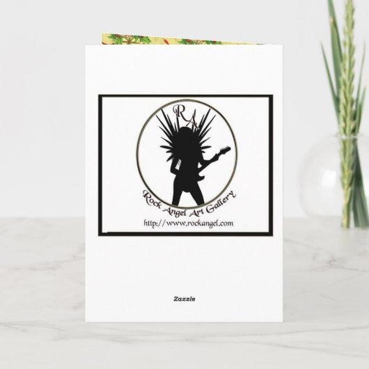 gouden kerstcellen feestdagen kaart (Achterkant)