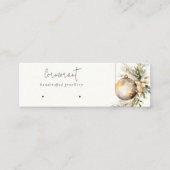 Gouden Kerstden Pine Ornamenten Oorbel Stud Holder Mini Visitekaartje (Voorkant)