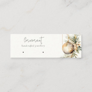 Gouden Kerstden Pine Ornamenten Oorbel Stud Holder Mini Visitekaartje