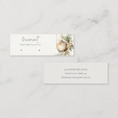 Gouden Kerstden Pine Ornamenten Oorbel Stud Holder Mini Visitekaartje (Voorkant / Achterkant)