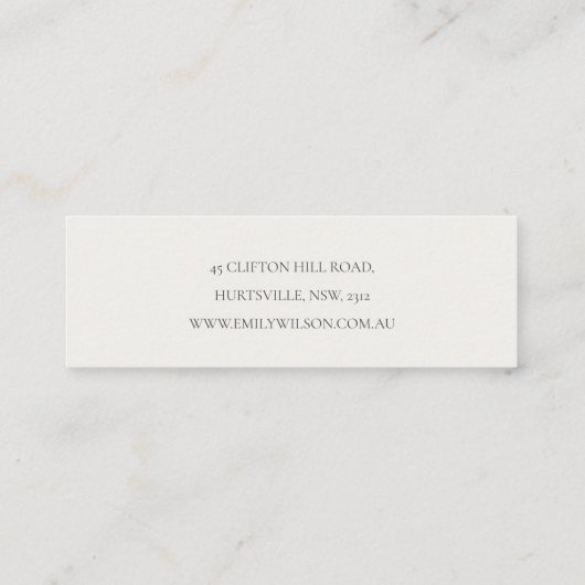 Gouden Kerstden Pine Ornamenten Oorbel Stud Holder Mini Visitekaartje (Achterkant)