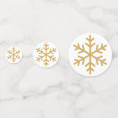 Gouden kerstfeest confetti (Voorkanten)