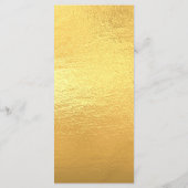 Gouden kerstfeest diner menu (Achterkant)