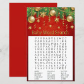 gouden kerstfeest speelgoed Word Search Game (Voorkant / Achterkant)