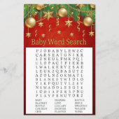 gouden kerstfeest speelgoed Word Search Game (Voorkant)