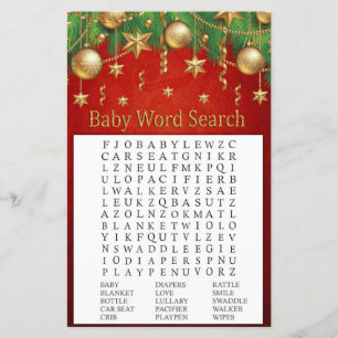 gouden kerstfeest speelgoed Word Search Game