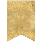 Gouden kerstfeest vlaggetjes (Eerste vlag)