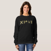 Gouden KERSTGloed – Festieve Chic T-shirt (Voorkant volledig)