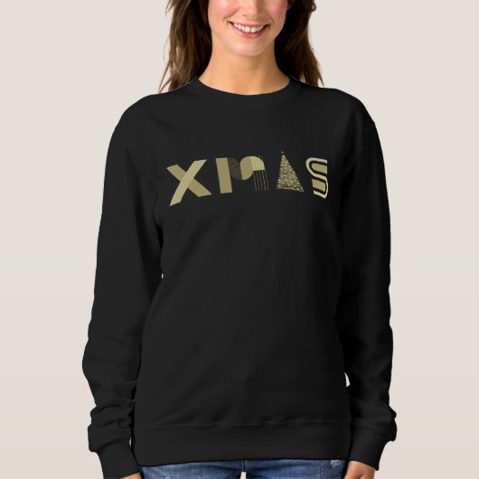 Gouden KERSTGloed – Festieve Chic T-shirt (Voorkant)