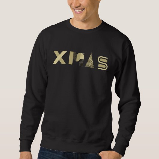 Gouden KERSTGloed – Festive Chic T-shirt (Voorkant)