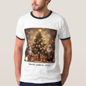 "Gouden Kerstgloed" T-shirt (Voorkant)