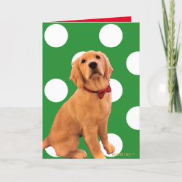 Gouden kerstkaart bedankkaart