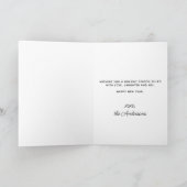 Gouden kerstkaart feestdagen kaart (Binnen)