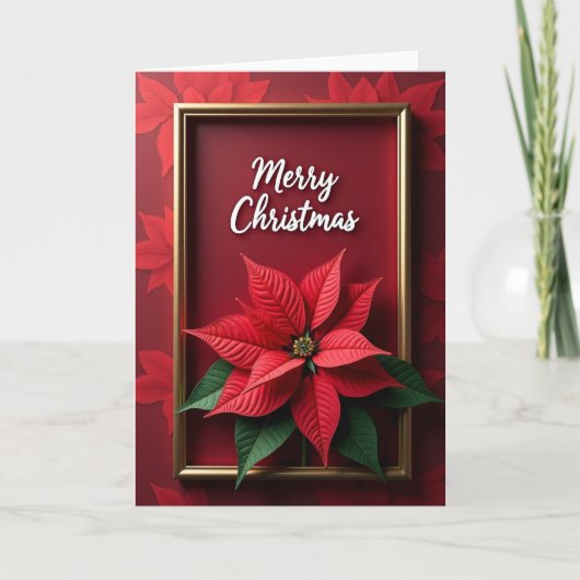 Gouden Kerstkaart Kaart (Voorkant)