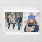 Gouden Kerstkaart met Foto (Achterkant)