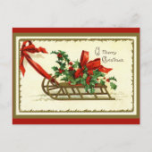  gouden kerstkledij feestdagenkaart (Voorkant)