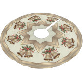 Gouden kerstklokken boomrok kerstboom rok (Gekanteld)