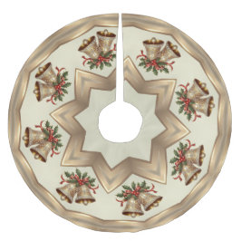 Gouden kerstklokken boomrok kerstboom rok