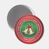 gouden kerstklokken en heilig magneet (Voorkant / Achterkant)