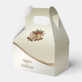 Gouden kerstklokken Holiday Gift Box Bedankdoosjes (Achterkant)