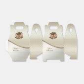 Gouden kerstklokken Holiday Gift Box Bedankdoosjes (Uitgevouwen)