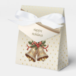 Gouden kerstklokken Holiday Gift Box Bedankdoosjes