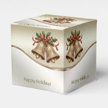 Gouden kerstklokken Holiday Gift Box