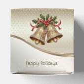 Gouden kerstklokken Holiday Gift Box Bedankdoosjes (Bovenkant)