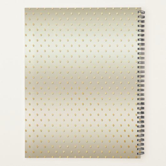 Gouden kerstklokken vakantie planner (Achterkant)