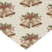 Gouden kerstklokken vakantie tafelkleed (Gekanteld)