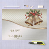 Gouden kerstklokken vakantie weefsel papier (Craft)