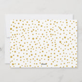 Gouden Kerstkrans met foto 'Gold Joy' Feestdagenkaart (Achterkant)