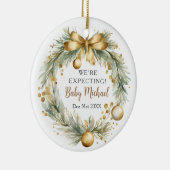 Gouden kerstkrans Ornament dat we verwachten (Rechts)