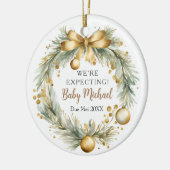Gouden kerstkrans Ornament dat we verwachten (Links)
