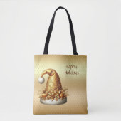 Gouden Kerstman Hoed Vakantietas Tote Bag (Voorkant)