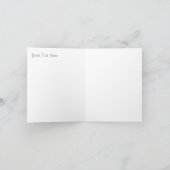 Gouden Kerstman op zwart grafisch ontwerp Kerstmis Feestdagen Kaart (Binnen)