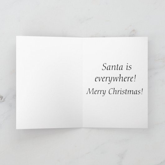 Gouden Kerstmis Feestdagen Kaart (Binnen)